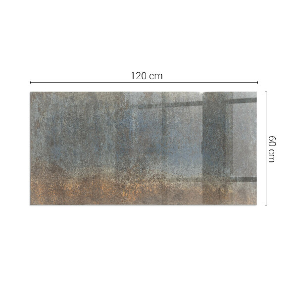 Rectangular glass hearth Abstract texture pattern