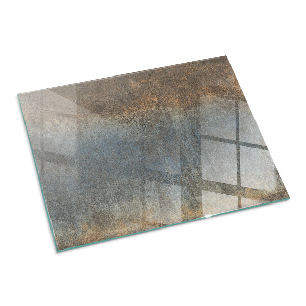 Rectangular glass hearth Abstract texture pattern