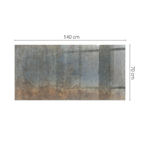 Rectangular glass hearth Abstract texture pattern