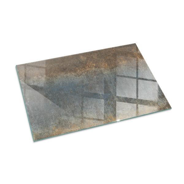 Rectangular glass hearth Abstract texture pattern