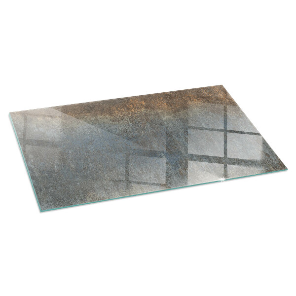 Rectangular glass hearth Abstract texture pattern