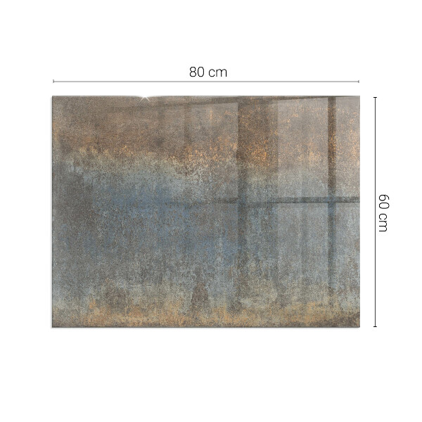 Rectangular glass hearth Abstract texture pattern