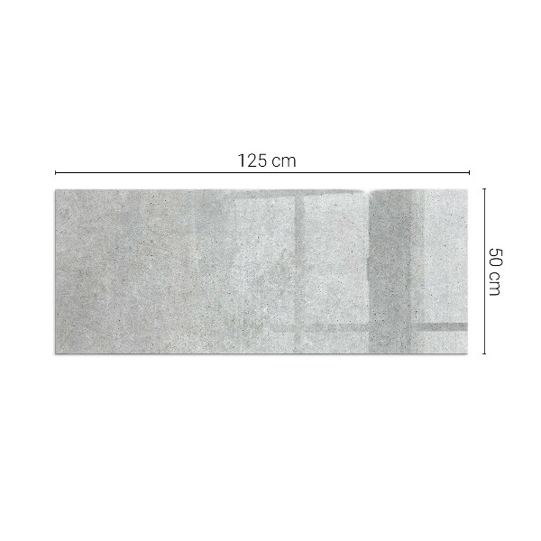 Rectangular glass hearth Raw concrete texture