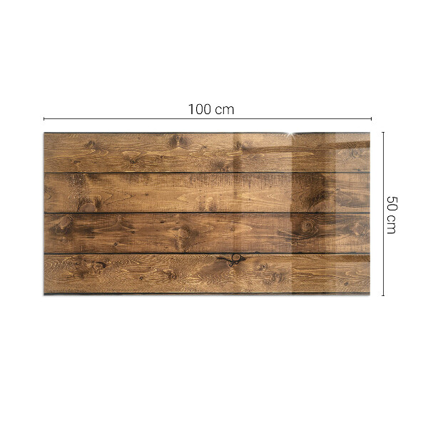 Rectangular glass hearth for log burner Wooden board with grain