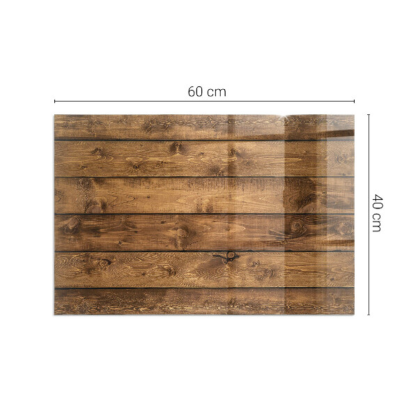Rectangular glass hearth for log burner Wooden board with grain