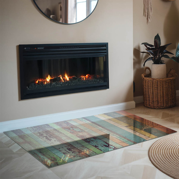 Rectangular glass hearth Boards in different shades