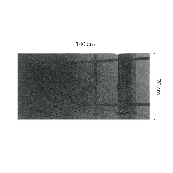 Rectangular glass hearth for wood stove Stone surface texture