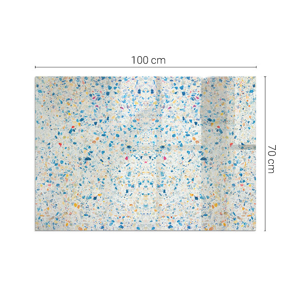 Rectangular glass hearth for wood stove Abstract texture pattern