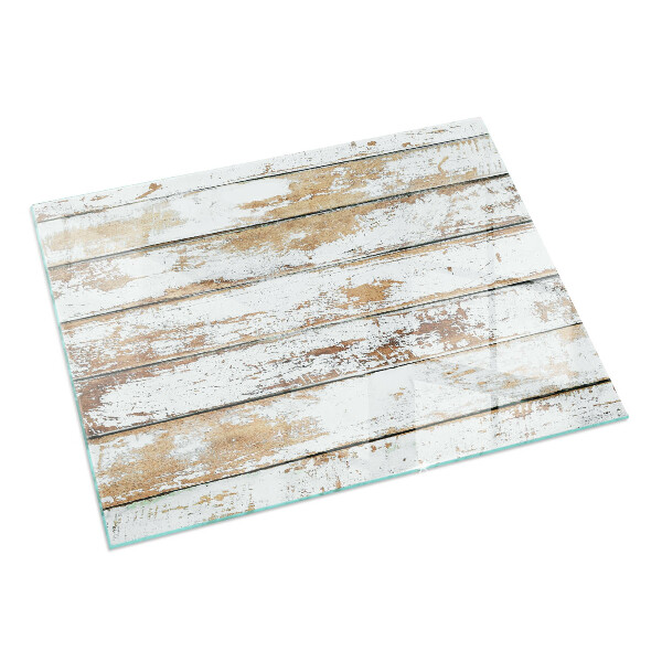 Rectangular glass hearth for log burner Damaged wooden board