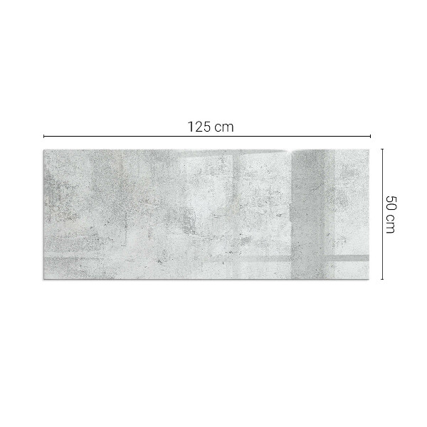 Rectangular glass hearth for wood stove Raw concrete texture