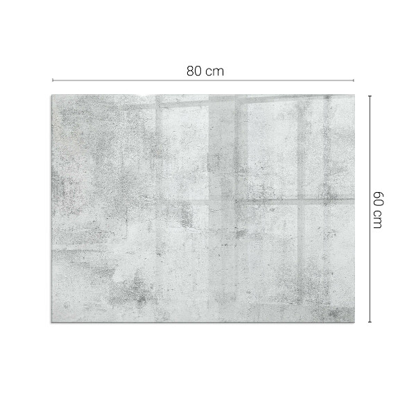 Rectangular glass hearth for wood stove Raw concrete texture