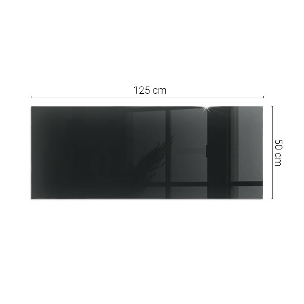 Rectangular glass hearth for log burner Colour Black