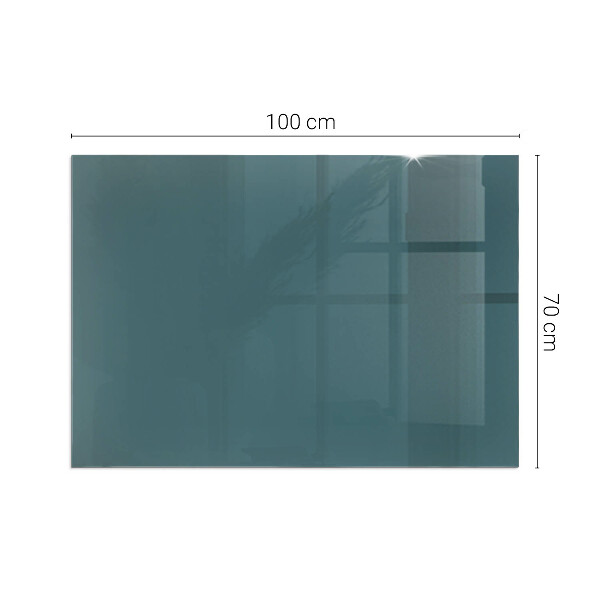 Rectangular glass hearth for wood stove Sea Colour