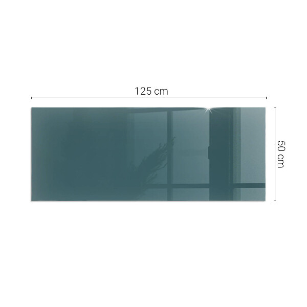 Rectangular glass hearth for wood stove Sea Colour