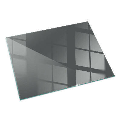 Rectangular glass hearth Colour Grey-brown