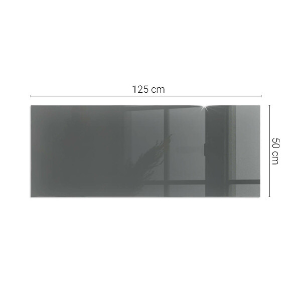 Rectangular glass hearth Colour Grey-brown