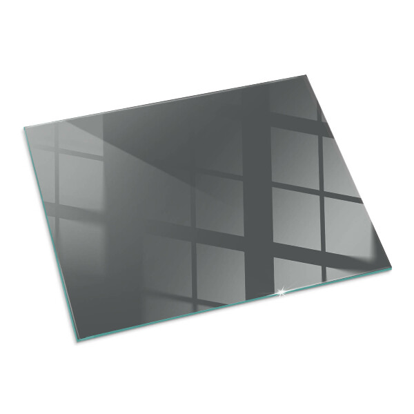 Rectangular glass hearth Colour Grey-brown