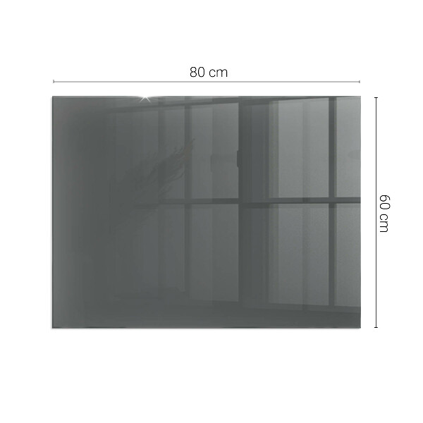 Rectangular glass hearth Colour Grey-brown