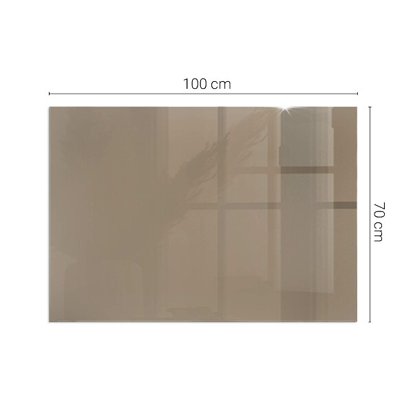 Rectangular glass hearth for wood stove Colour Brown