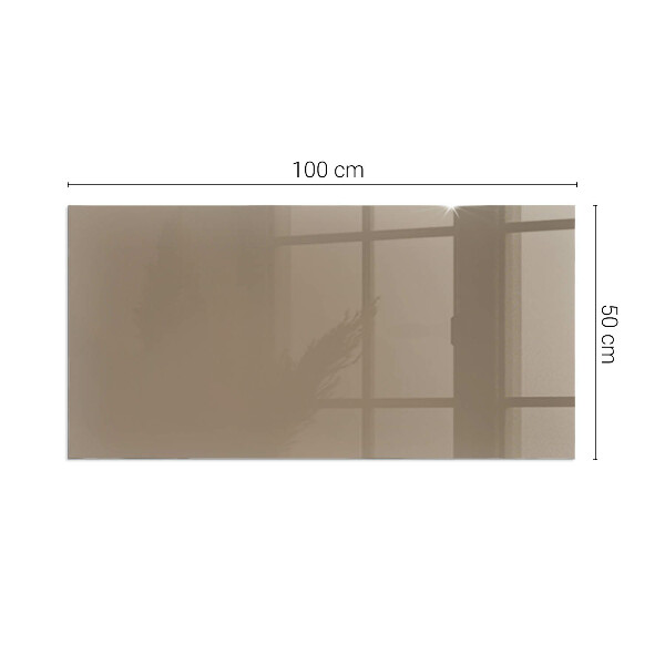 Rectangular glass hearth for wood stove Colour Brown