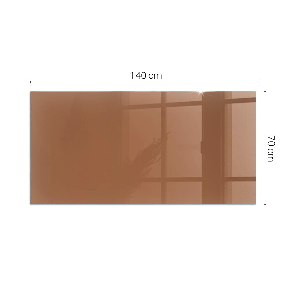 Rectangular glass hearth for log burner Colour Brown