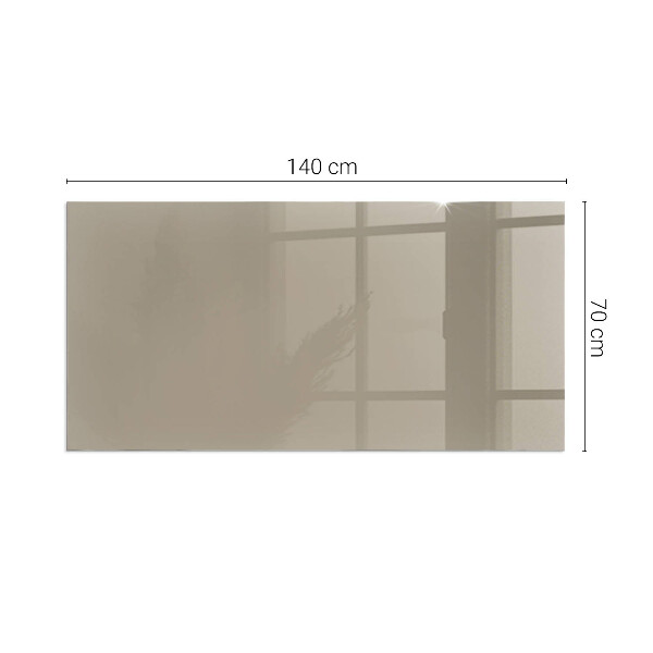 Rectangular glass hearth Colour Brown