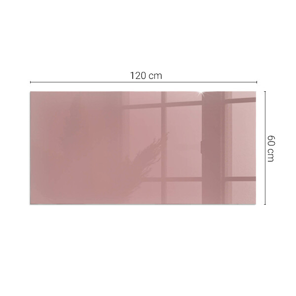 Rectangular glass hearth for log burner Colour Pink