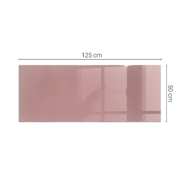 Rectangular glass hearth for log burner Colour Pink