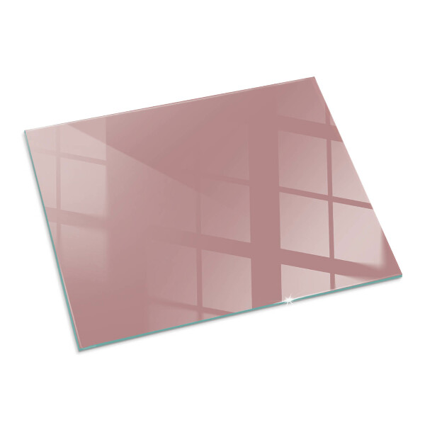 Rectangular glass hearth for log burner Colour Pink