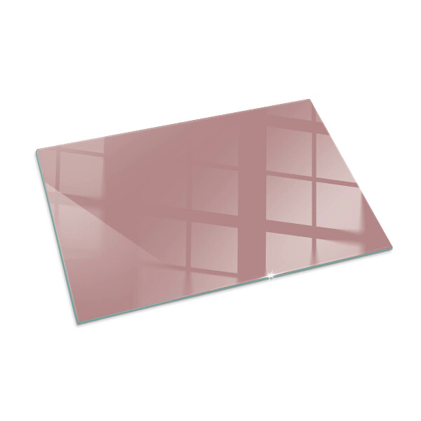 Rectangular glass hearth for log burner Colour Pink
