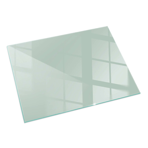 Rectangular glass hearth Colour Light Green