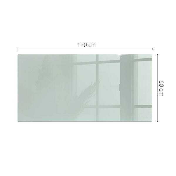 Rectangular glass hearth Colour Light Green