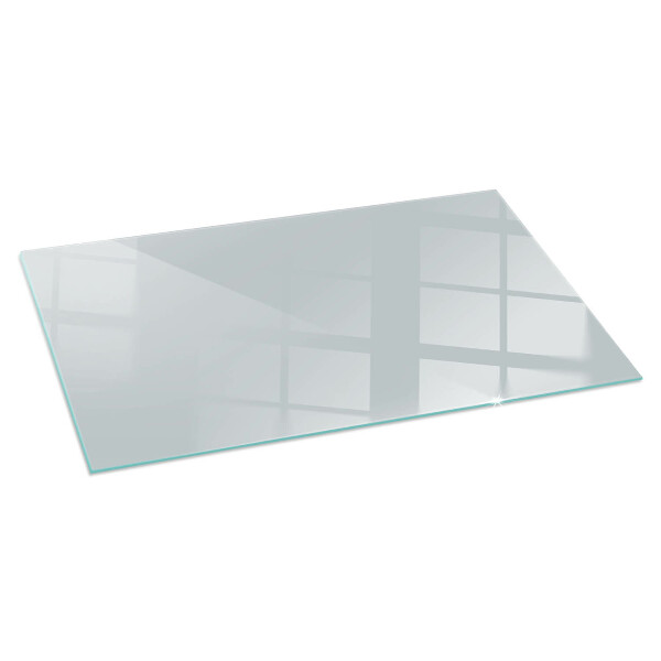 Rectangular glass hearth for log burner Colour Grey