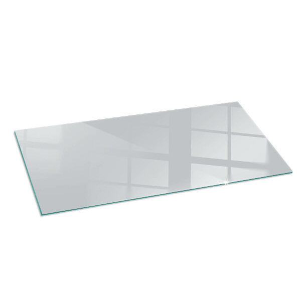 Rectangular glass hearth for log burner Colour Grey