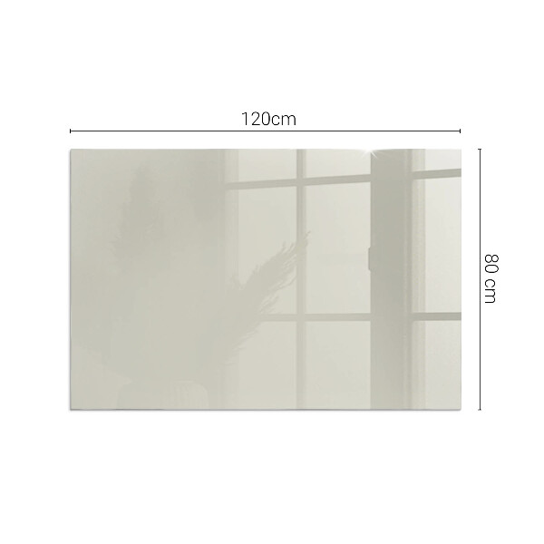 Rectangular glass hearth for log burner Light Cream Colour