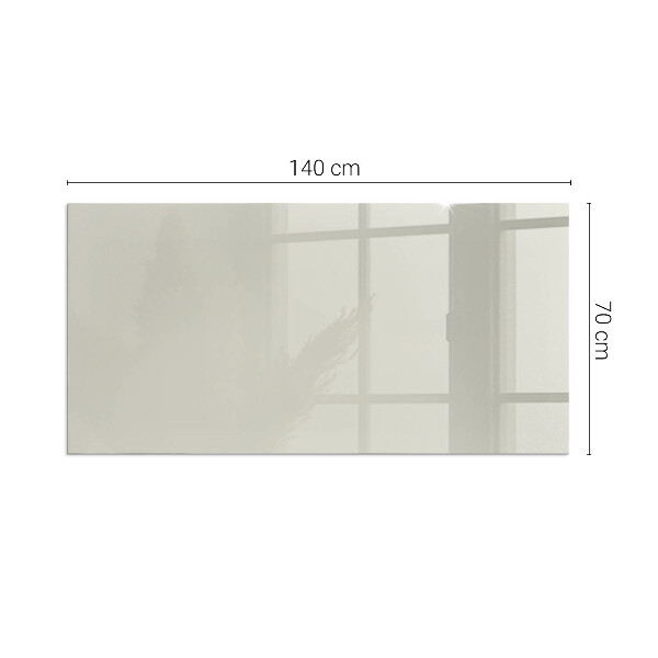 Rectangular glass hearth for log burner Light Cream Colour