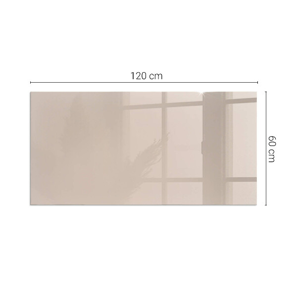 Rectangular glass hearth Colour Light Brown