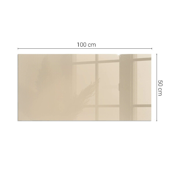 Rectangular glass hearth for wood stove Colour Beige