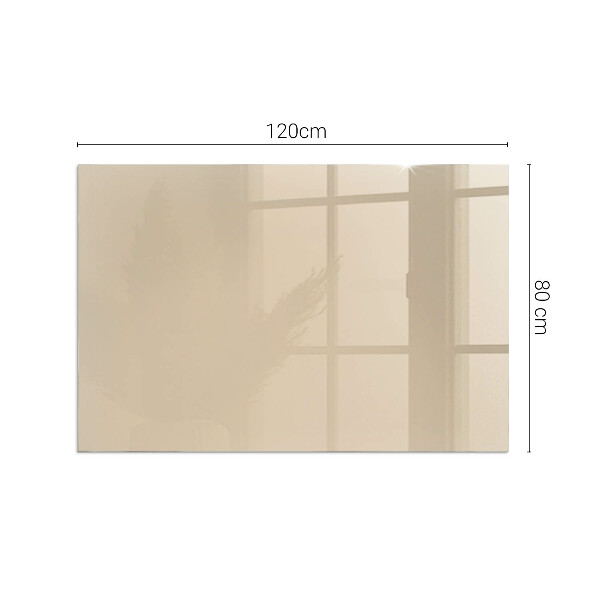 Rectangular glass hearth for wood stove Colour Beige