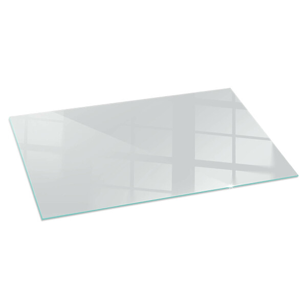 Rectangular glass hearth Colour Grey