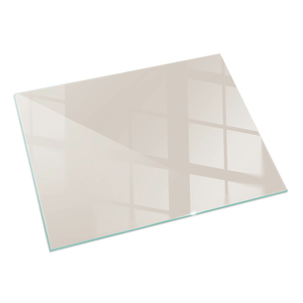 Rectangular glass hearth for log burner Colour Pale Pink