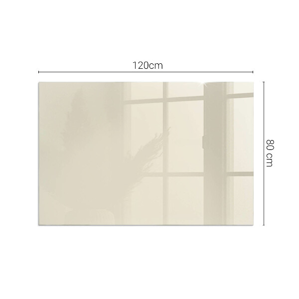 Rectangular glass hearth Colour Beige