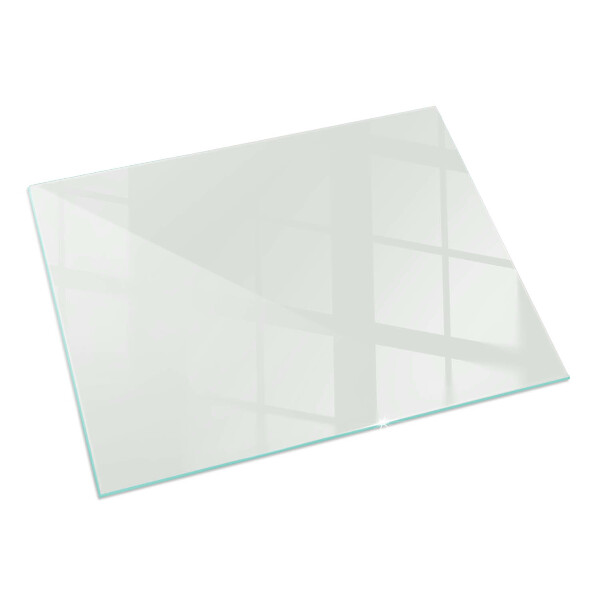 Rectangular glass hearth for log burner Colour Grey