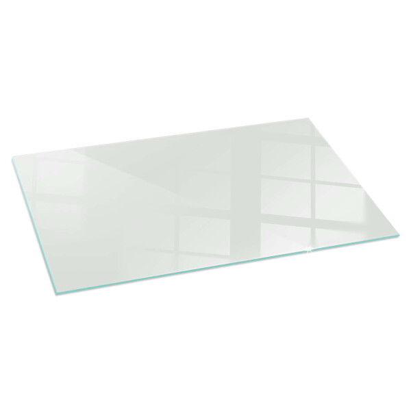 Rectangular glass hearth for log burner Colour Grey