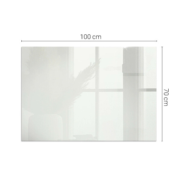 Rectangular glass hearth for wood stove Ivory colour