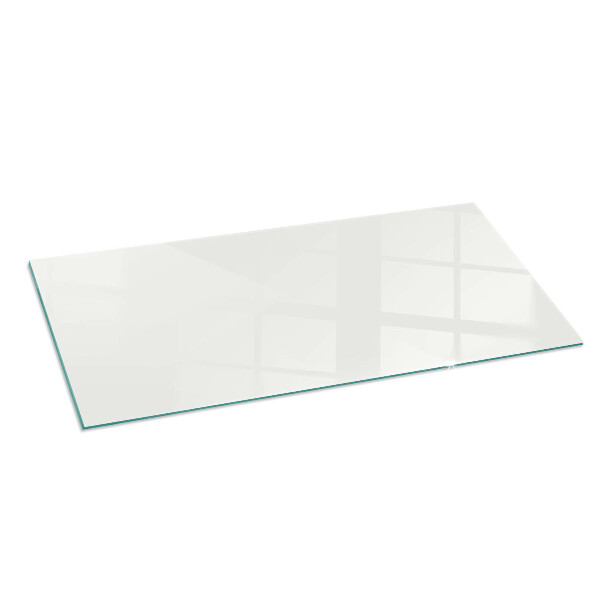 Rectangular glass hearth for wood stove Ivory colour