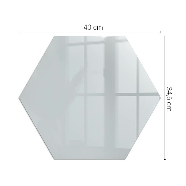 Hexagonal glass hearth pad Colour Grey