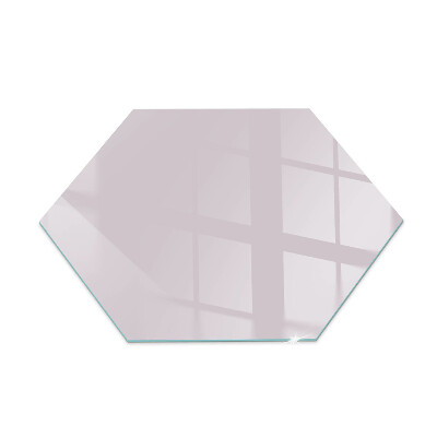 Hexagonal glass hearth pad Light purple colour