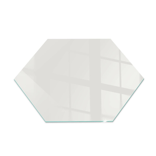 Hexagonal glass hearth pad Colour Grey