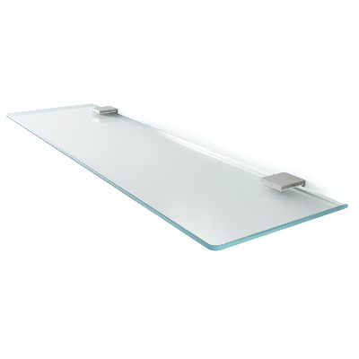 Translucent floating shelf for mirror 17x5 inches